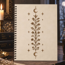 Celestial Botanical Moon Vintage