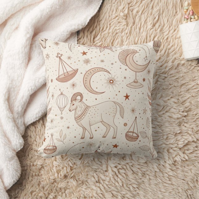 Celestial Botanical Pattern (1) Cushion (Blanket)