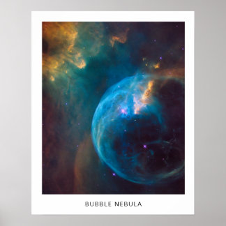 Celestial Bubble Nebula Photo with Name 16X20 Poster