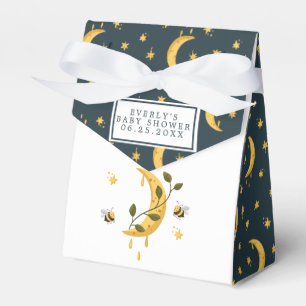 Celestial Bumblebee Moon Honey Baby Shower Favour Box
