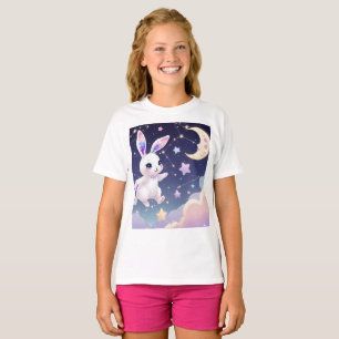 Celestial Bunny T-Shirt – Kawaii Pastel Star Hoppe