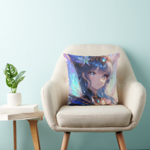 Celestial butterfly fairy cushion