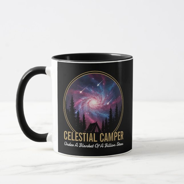 Celestial Camper Galaxy Night Scene Mug (Left)