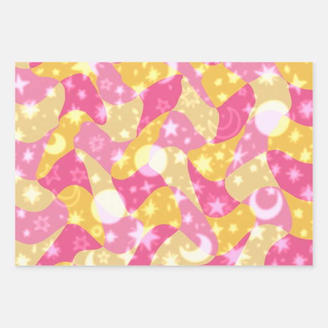 Celestial Candy Swirls  Wrapping Paper Sheet (Front)