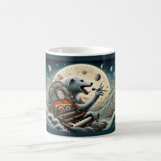 Celestial Canine Pianist Coffee Mug