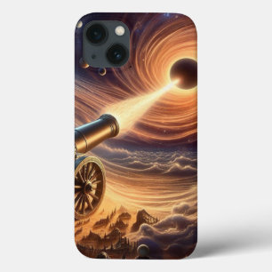 Celestial Cannon: Blast of Cosmic Energy iPhone 13 Case