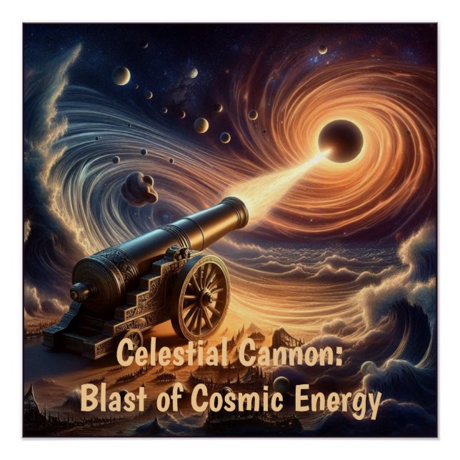 Celestial Cannon: Blast of Cosmic Energy Poster (Front)