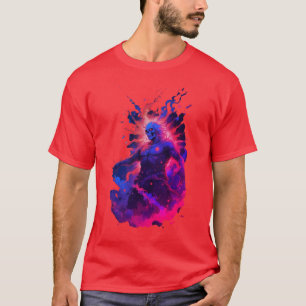 Celestial Carnage: Cosmic Death Metal T-Shirt Desi