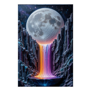 Celestial Cascade Sculpture Poster