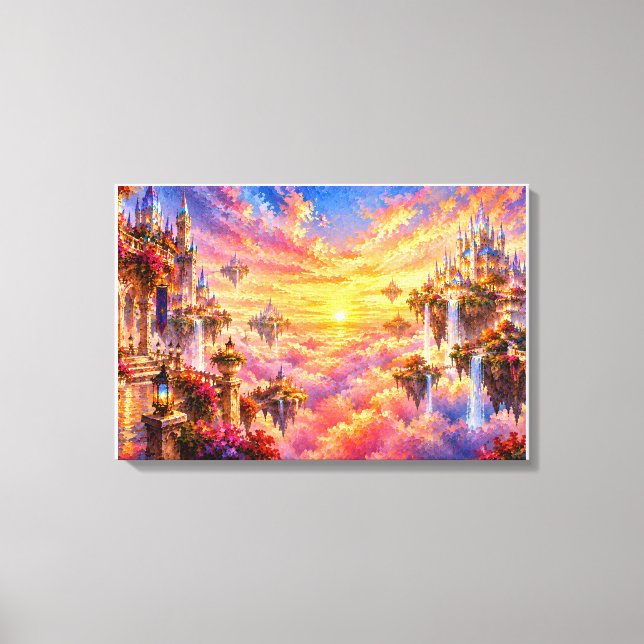 Celestial Castle Peak: Floating Kingdom  Canvas Print (Front)