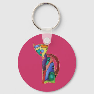 Celestial Cat Key Ring