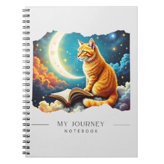 Celestial Cat Spiral Notebook – Starry Skies