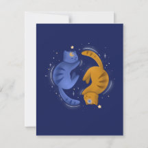 Celestial Cats Notecard