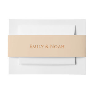 Celestial Champagne Gold Sun Moon Stars Wedding Invitation Belly Band