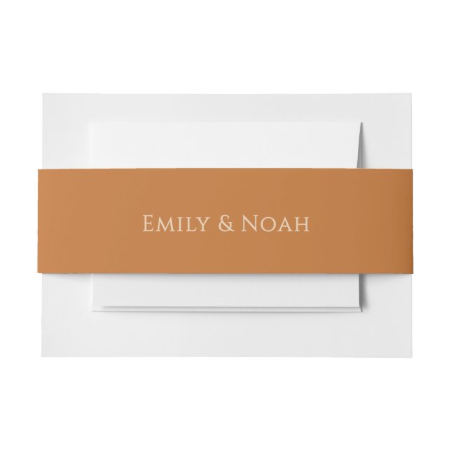 Celestial Champagne Gold Sun Moon Stars Wedding  Invitation Belly Band (Front Example)