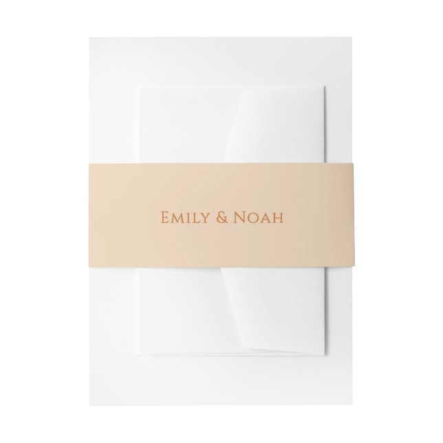 Celestial Champagne Gold Sun Moon Stars Wedding  Invitation Belly Band (Front Example)