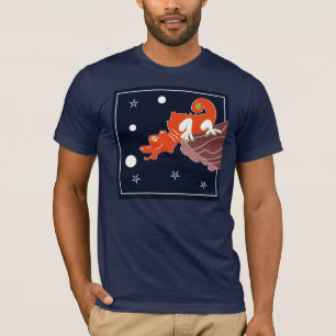 Celestial Chinese Dragon Moonlit Fantasy Art T-Shirt