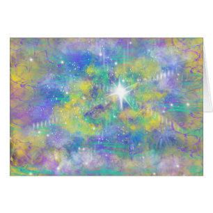 Celestial Christmas Star Christian Art Bible Quote