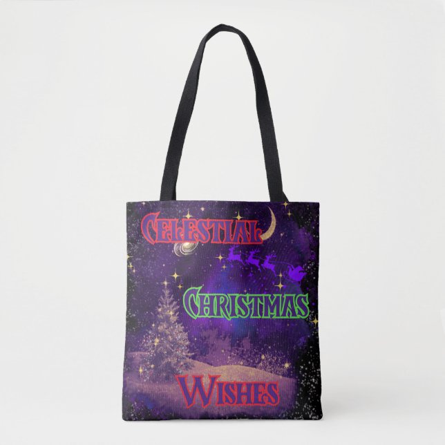 Celestial Christmas Tote Bag (Front)