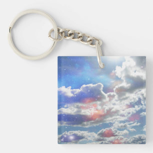 Celestial Clouds Key Ring