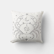 Celestial Colouring Book Pillow | Cancer Zodiac