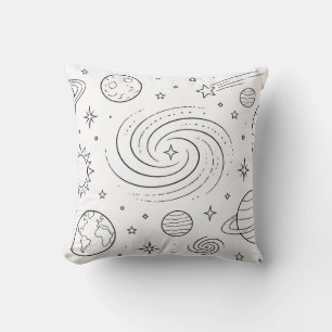 Celestial Colouring Book Pillow Galaxy