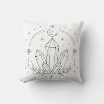 Celestial Colouring Book Pillow | Gem Stones