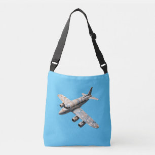 "Celestial Colours: The Marble Plane Odyssey" Crossbody Bag
