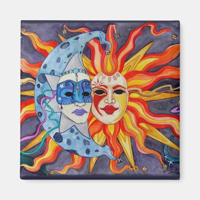 Celestial Comedy and Tragedy Magnet (Front)