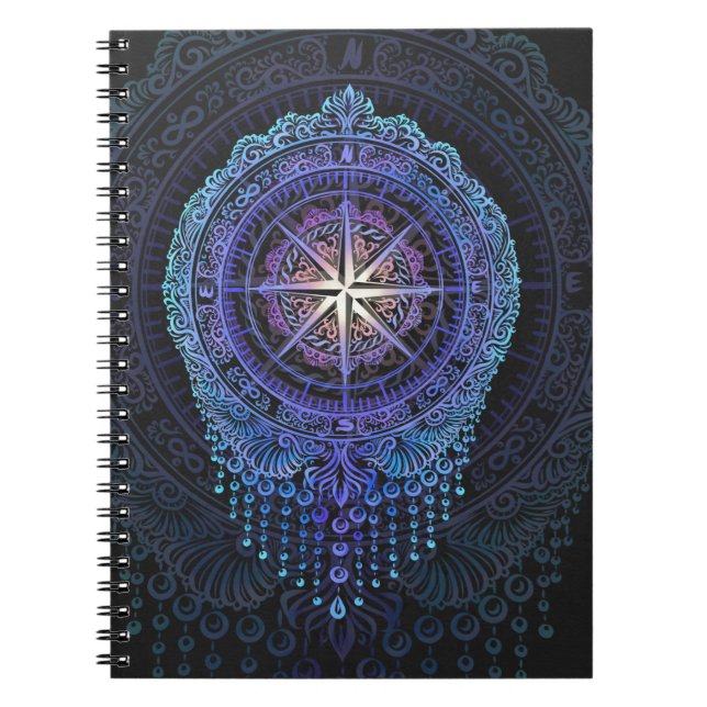 Celestial Compass Mandala Notebook (Front)