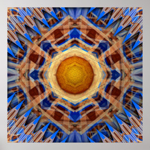 Celestial Compass  Radiant Symmetry  Poster