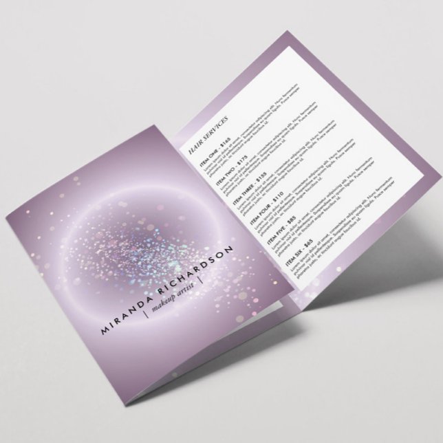 Celestial Confetti Glow Purple Beauty Brochure (Creator Uploaded)