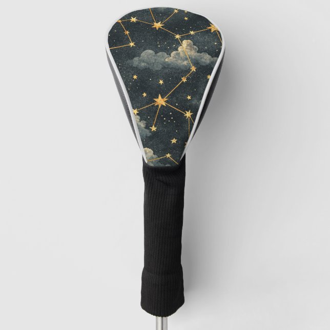 Celestial Constellation Star Pattern (1) Golf Head Cover (Front)