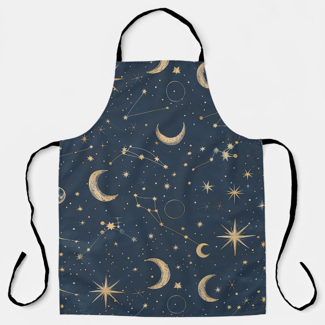 Celestial Constellation - Starry Night (1) Apron (Front)