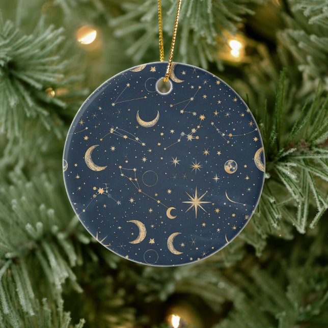 Celestial Constellation - Starry Night (1) Ceramic Tree Decoration (Tree)