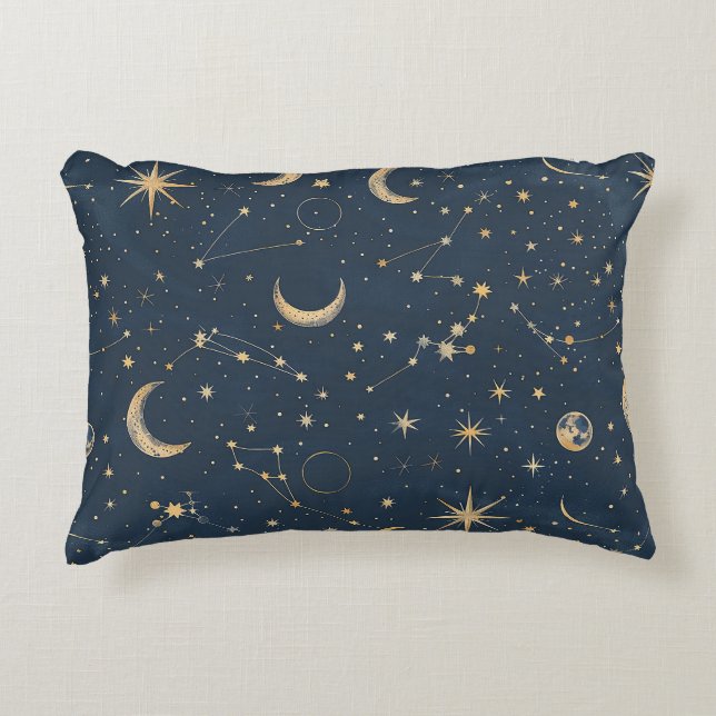 Celestial Constellation - Starry Night (1) Decorative Cushion (Front)