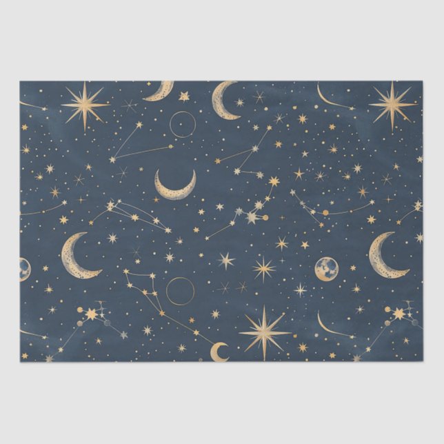 Celestial Constellation - Starry Night (1) Tissue Paper (Front)