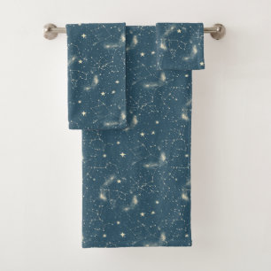 Celestial Constellation - Starry Night (2) Bath Towel Set