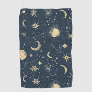 Celestial Constellation - Starry Night (3) Golf Towel