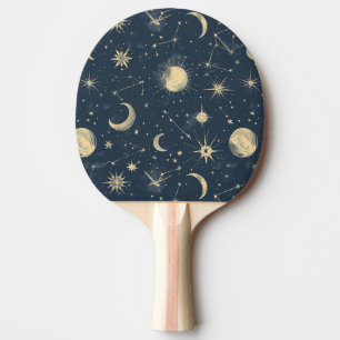 Celestial Constellation - Starry Night (3) Ping Pong Paddle
