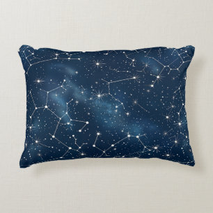 Celestial Constellation - Starry Night (4) Decorative Cushion