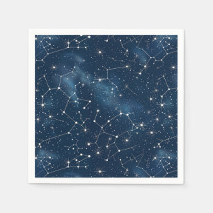 Celestial Constellation - Starry Night (4) Napkin
