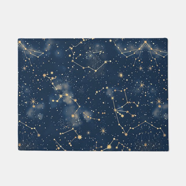 Celestial Constellation - Starry Night (5) Doormat (Front)