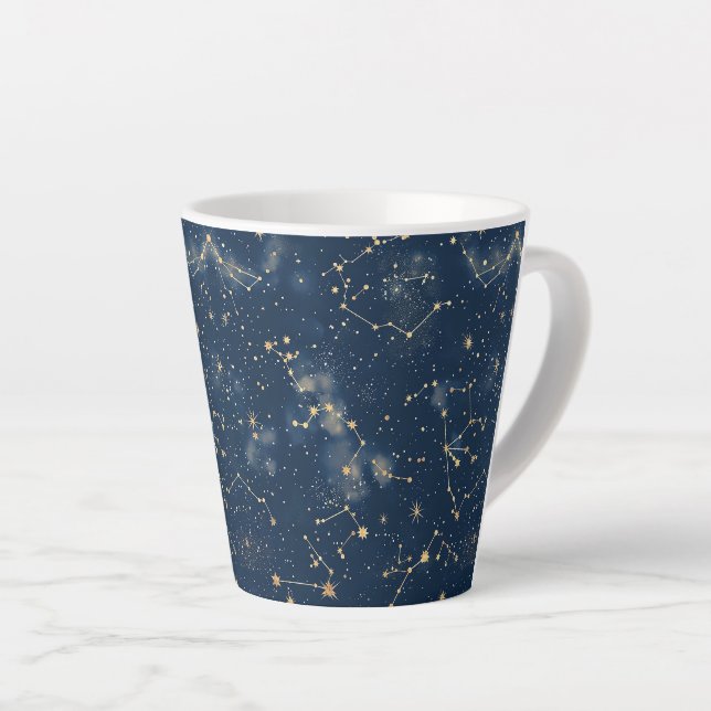 Celestial Constellation - Starry Night (5) Latte Mug (Right Angle)