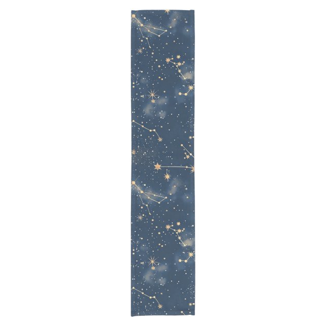 Celestial Constellation - Starry Night (5) Short Table Runner (Front)