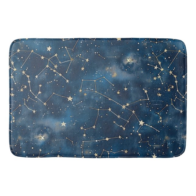 Celestial Constellation - Starry Night (6) Bath Mat (Front)