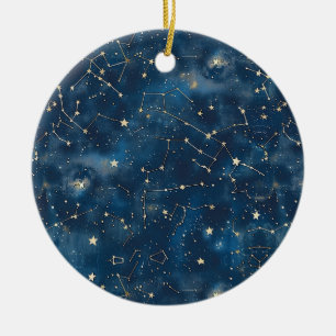 Celestial Constellation - Starry Night (6) Ceramic Tree Decoration