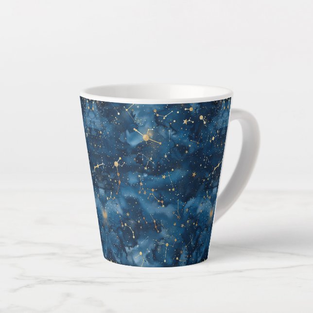 Celestial Constellation - Starry Night (7) Latte Mug (Right Angle)
