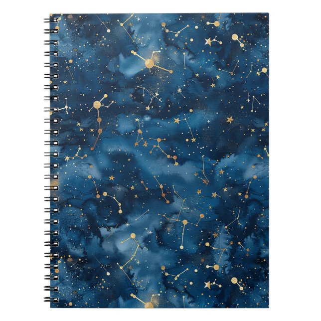 Celestial Constellation - Starry Night (7) Notebook (Front)