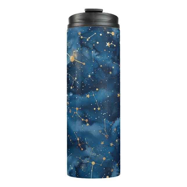Celestial Constellation - Starry Night (7) Thermal Tumbler (Front)